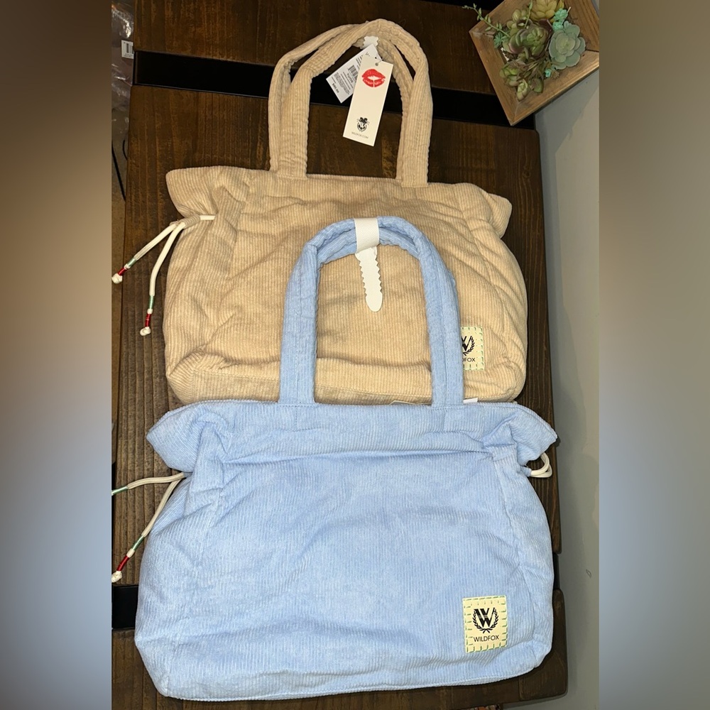 Wildfox Corduroy Zip Large Tote